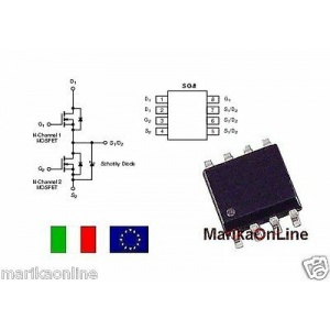 SI4914DY SI4914 Dual N-Channel 30-V (D-S) MOSFET Disp.in Italia