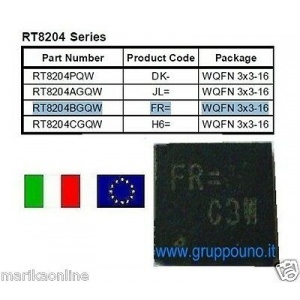 NEW RICHTEK RT8204BGQW FR=AH FR=BH FR=AM FR=CA Italia Sp-Dis. immediata