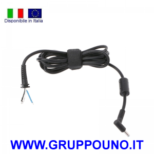 Cavo alimentatore HP blu pin centrale 4.5*3.0mm Envy Omen Probook max 90Watt