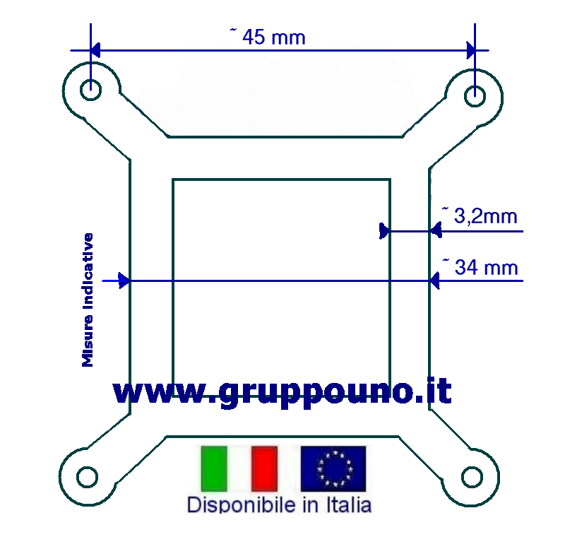 X-Bracket Staffa croce per scheda grafica HD 6970 Apple A1312 vedi misure foto - immagine 2