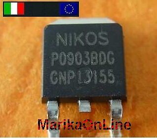 1x NIKOS MOSFET P0903BDG P0903B - Nuovo Italia