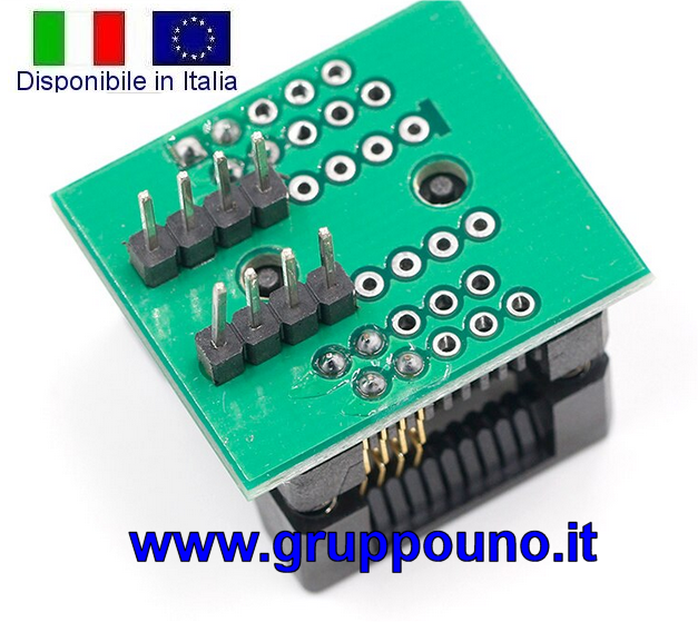 Adattatore SOP8 SOP 8 a DIP8 DIP 8 200 208 mil - Disponibile in Italia - immagine 2