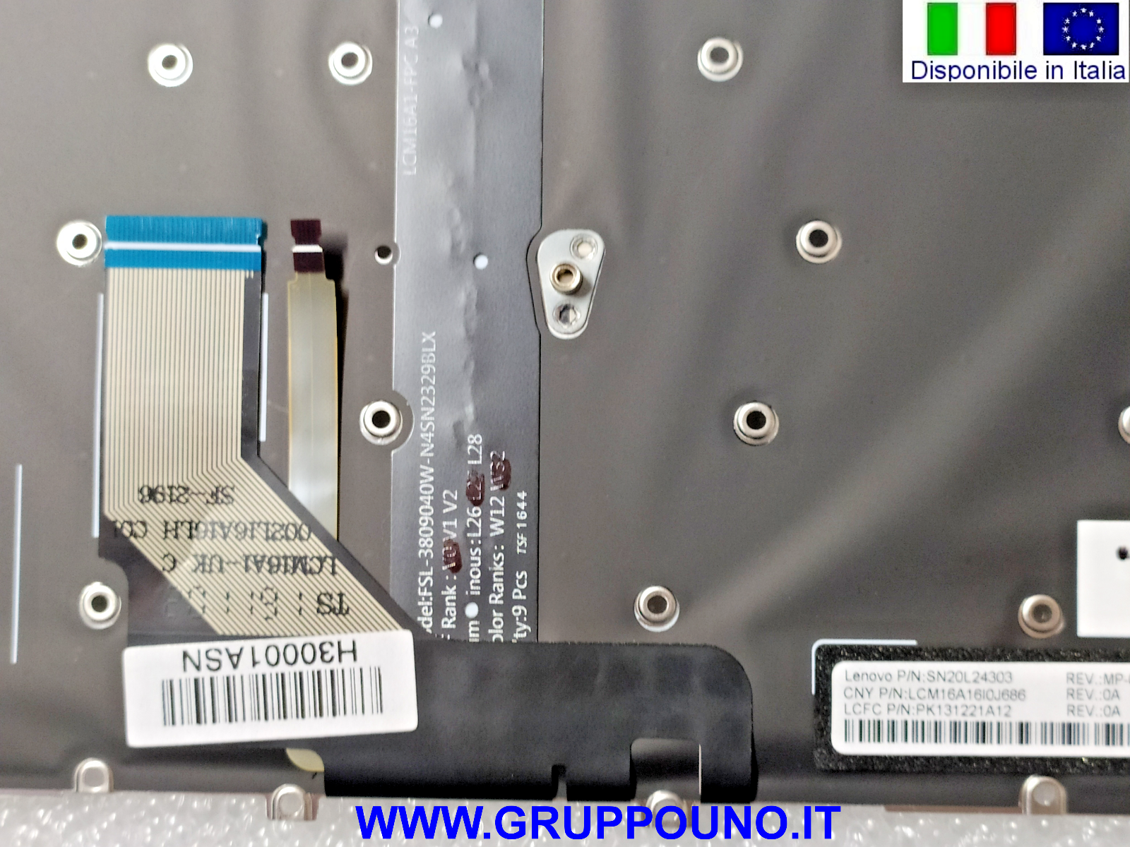 Tastiera Italiana per Lenovo 910-13ikb Yoga 910 5 Pro SN20L24303 Retroilluminata - immagine 3