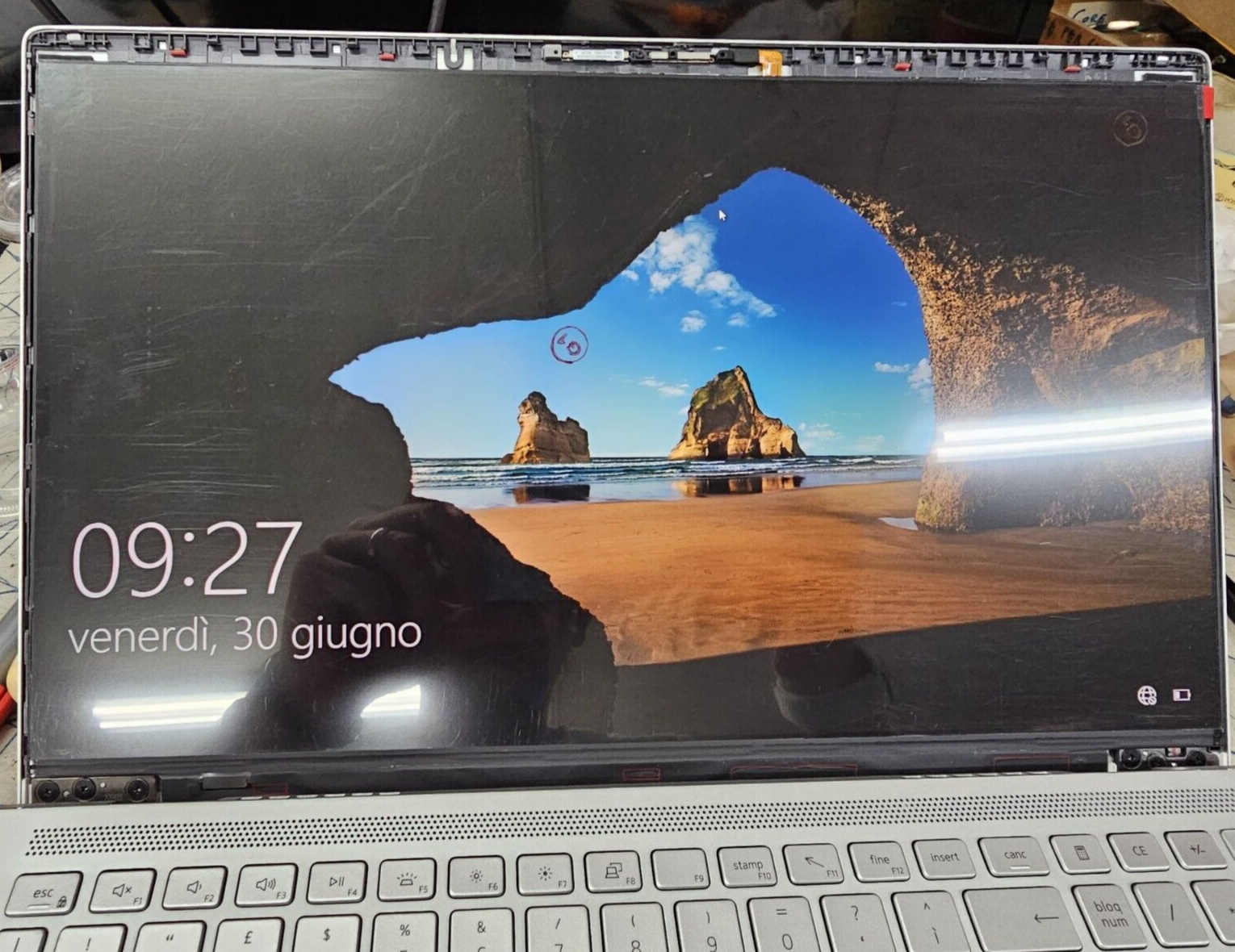 M156NWF7 R0 Full HD Ultra Slim IPS 30pin Display Lcd spessore 2.6mm DELL 0PWX18 - immagine 4