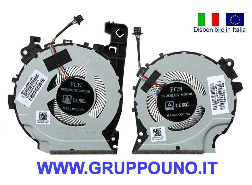 Ventole Dual Fan L20334-001 L20335-001 HP Gaming 4 Pavilion 15-CX (CPU+GPU)