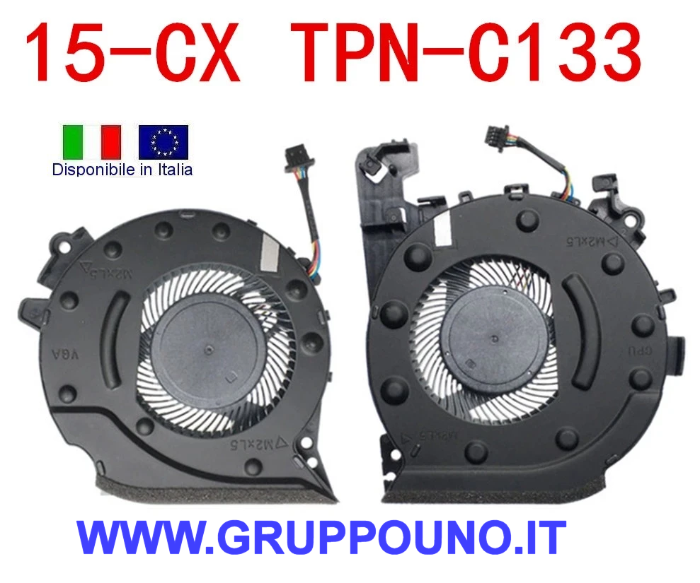 Ventole Dual Fan L20334-001 L20335-001 HP Gaming 4 Pavilion 15-CX (CPU+GPU) - immagine 2
